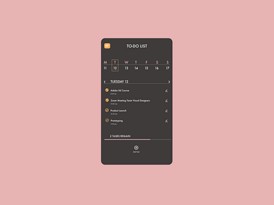 Daily UI 042 - TO-DO LIST