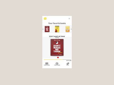 Daily UI 044 - Favorites 044 app books daily 100 challenge dailyuichallenge design favorite ui ux