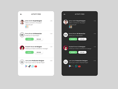 Daily UI 047 - ACTIVITY FEED