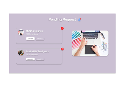 Daily UI 078 - Pending invitation 078 daily 100 challenge dailyuichallenge design pending pending invitation request ui ux web