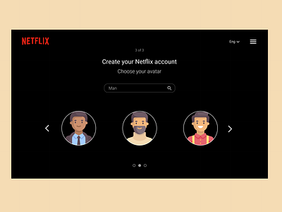 Daily UI 088 - Avatar 088 avatar choose avatar daily 100 challenge dailyuichallenge design netflix ui ux web