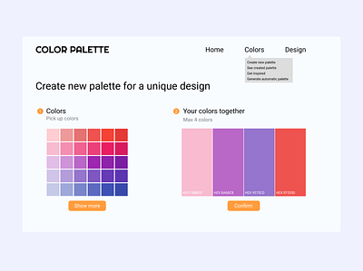 Daily UI 090 - Create new 090 create new daily 100 challenge dailyuichallenge design palette ui ux web