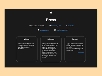 Daily UI 051 - Press Page