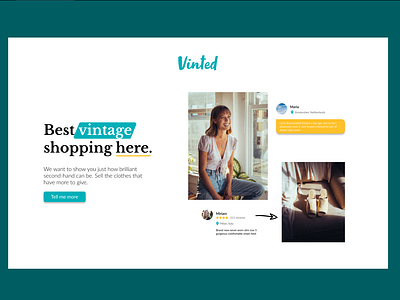 Landing Page for Vinted