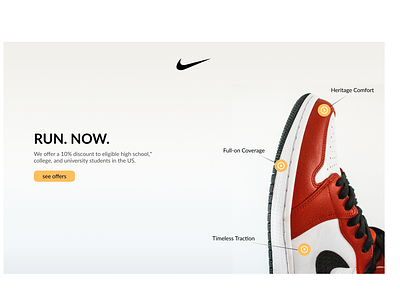 Landing Page for Nike amazon app branding button daily 100 challenge dailyuichallenge design google home page illustration landing page logo nike offer page student ui ux web