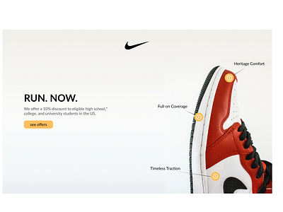 Landing Page for Nike