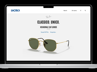 Landing Page for Luxottica adobexd amazon app branding button buy daily 100 challenge dailyuichallenge design figma google illustration logo luxottica rayban show more ui ux web