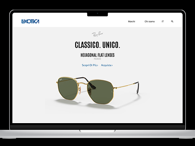 Landing Page for Luxottica