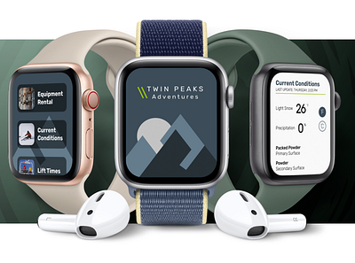 UI Challenge #4 - Wearable Tech for an Adventure Park app design apple watch design brand design branding concept landing page ui