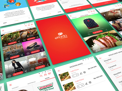 eKado's user interface ecommerce illustration ui ux