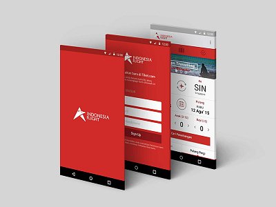 Indonesia Flight App app flight illustration ui