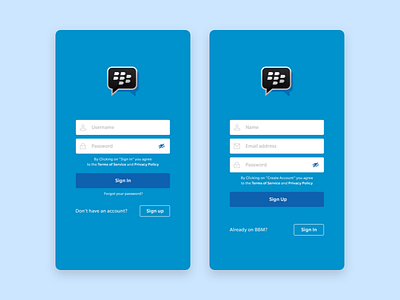 bbm login screen android bbm blackberry messenger design redesign ui ux