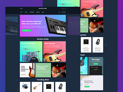 Music Store Landing Page