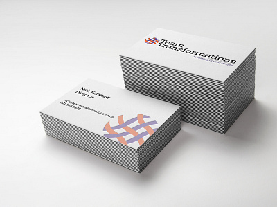 Team Transformation - Business Cards branding business card design logo print