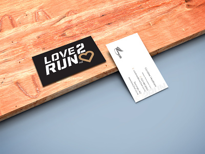 Love 2 Run - Branding and Print branding business card design design logo print typography vector