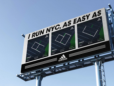 I Run NYC adidas adidas running advertising campaign fitness new york new york city typography