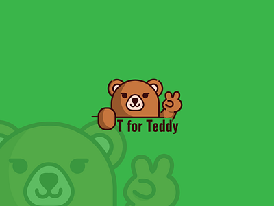 Logo Design for T for Teddy bear design illustration logo teddybear