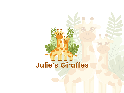 Logo Design for Julie's Giraffes design giraffe illustration logo toy