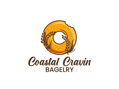 Logo Design for Bagel Shop bagel bakery design illustration logo vector