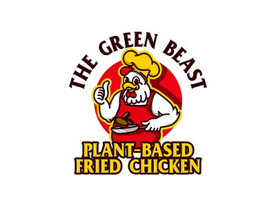 Logo Design for The Green Beast chick chicken chicken logo design illustration logo vector