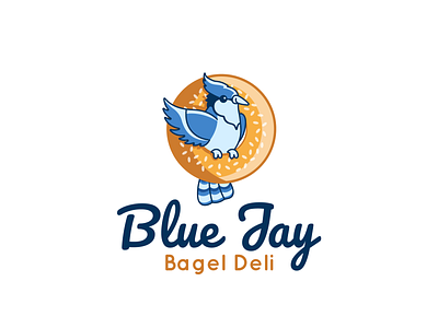 Bird Logo bagel bagel logo bird bird logo blue blue jay logo bluejay bluejay logo character character design design graphic design green illustration logo logo design plant vector yellow