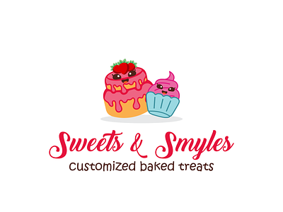 Bakery Logo bakery bakery logo blue cake cake logo cupcake cupcake logo design graphic design illustration logo logo design macaron macaron logo pink vector
