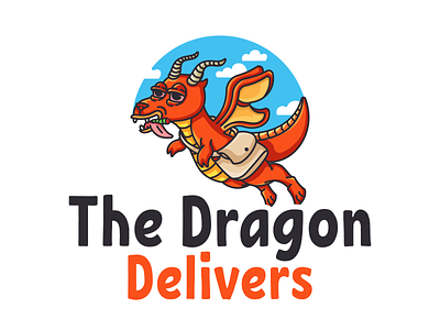 Dragon Logo character design design dragon dragon logo graphic design illustration logo logo design sky sky logo vector witch witch logo