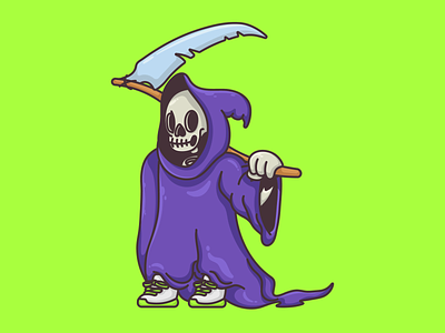 Grim Reaper character design design graphic design grim reaper grim reaper logo illustration logo logo design vector