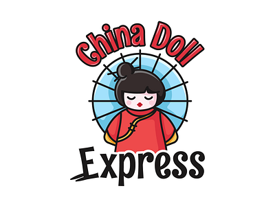 China Doll character design china china doll china logo design doll doll design doll logo graphic design illustration logo logo design vector