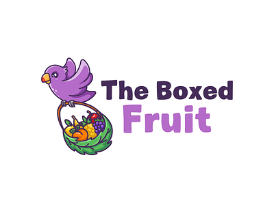 Boxed Fruit bird bird design bird logo box box design box logo character design fruit fruit logo graphic design illustration leaf leaf logo logo logo design parrot parrot design parrot logo vector