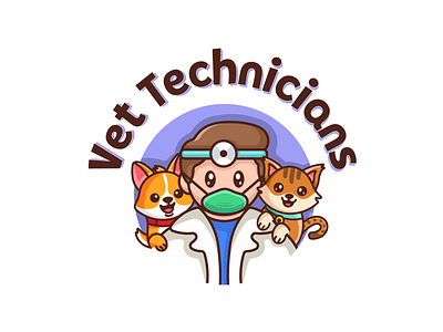 Vet Logo cat cat design cat logo character design design dog dog design dog logo graphic design illustration logo logo design vector vet vet design vet logo veterinary veterinary design veterinary logo