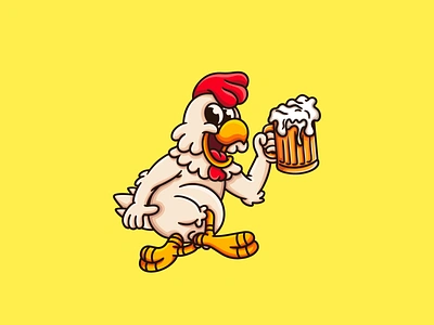 Cockerel beer beer design beer logo branding character design chick chick logo cockerel cockerel design cockerel logo design graphic design illustration logo logo design ui ux vector