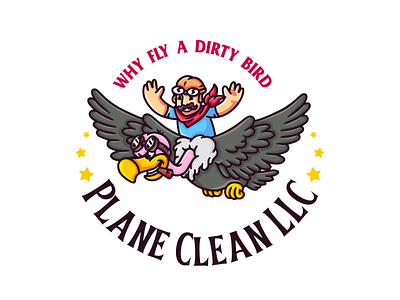 Dirty Bird bird branding character design design eagle graphic design illustration logo logo design man plane ui ux vector
