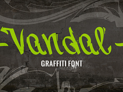 Vandal | Graffiti Font 90s dirty font graffiti hip hop old school street art typeface urban vandal vecster vector