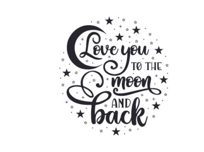 Love you to the moon and back and back boy branding design font bundle fontself love themoon typography you