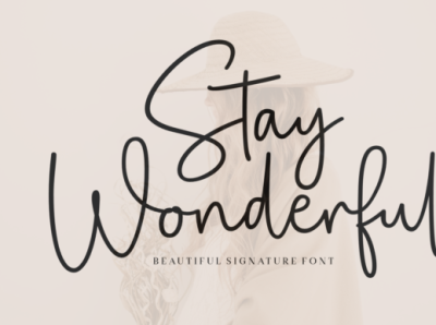 Stay Wonderful Fonts back branding design font font bundle fonts fontself logo stay typography ui wonderful