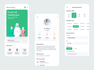 Healthcare App UI