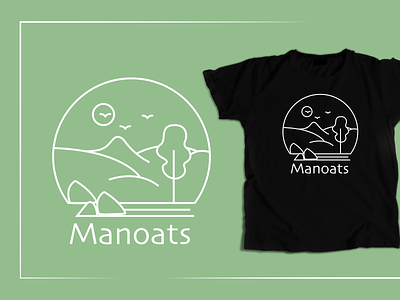 Manoats branding design flat illustration logo minimal