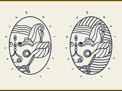 Barong mask art branding design flat graphic design illustration illustrator logo minimal vector