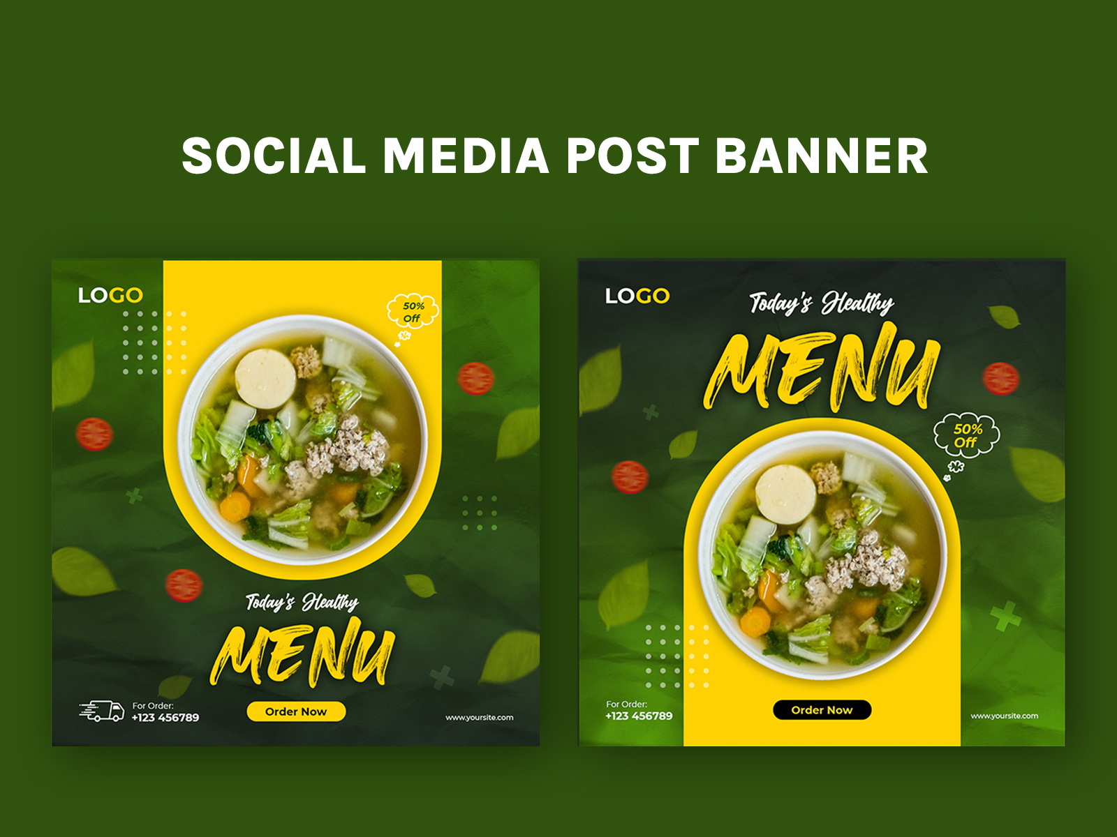 Food Social Media Post Banner By Ashikur Rahman On Dribbble