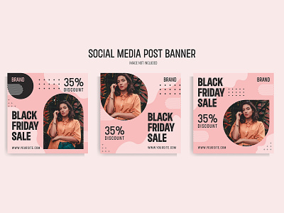 Social Media Post Banner banner ads banner design black friday branding design facebook facebook cover graphic design insta instagram post banner social media