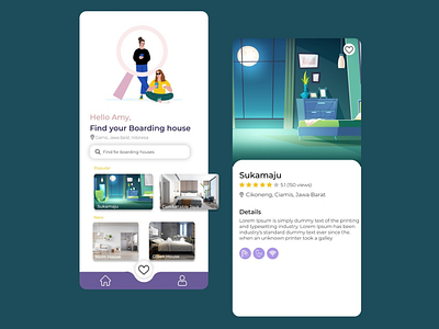 Finder Boarding House adobe xd app design bootsrap bootstrap4 branding figma finder mobile app mobile design mobile ui ui design uitrend uiuxdesign webdesign