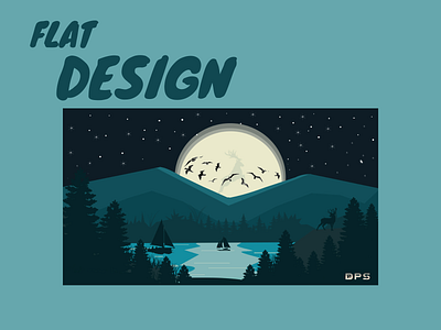 FLAT DESAIN  SCENERY