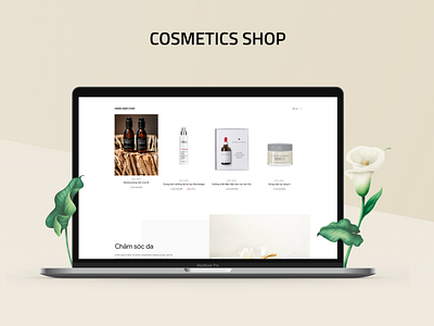 Cosmetics Shop design figma photoshop ui uiux webdesign website