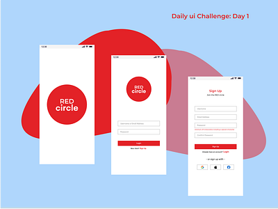 DailyUI CHALLENGE DAY 1 graphic design interactive design sign up ui