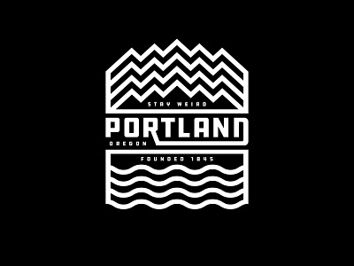 Stay Weird Portland apparel design design graphic design typography
