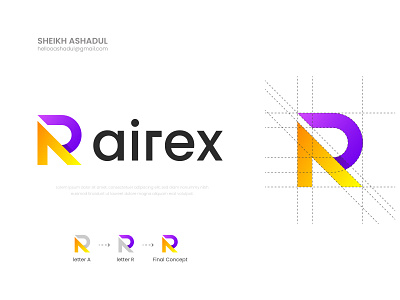 Airex Logo Design a letter logo app apps logo best logo brand logo branding business logo creative logo design icons letter logo logo logofolio minimal logo modern logo r letter kigi sheikhashadul simple logo ui unique logo