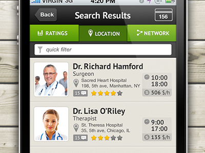 Med app application design doctor ios iphone layout medical