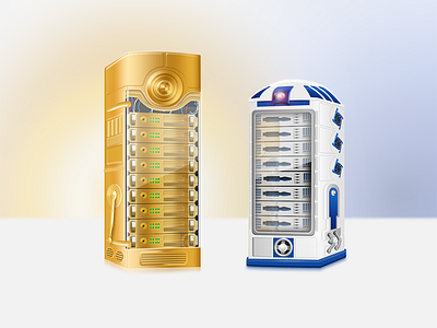 Star Wars Server Racks c3po icon r2d2 racks server star wars teaser