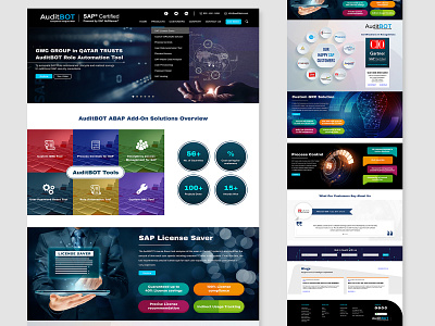 AuditBOT - SAP website branding design graphic design illustration ui ux ux design web website
